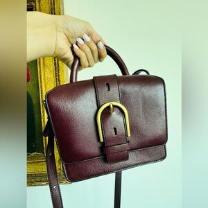 Leather shoulder bag - Sac FOSSIL